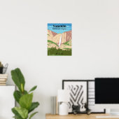 Nationaal park Yosemite, CA | Herfsten van lint Poster (Thuiskantoor)