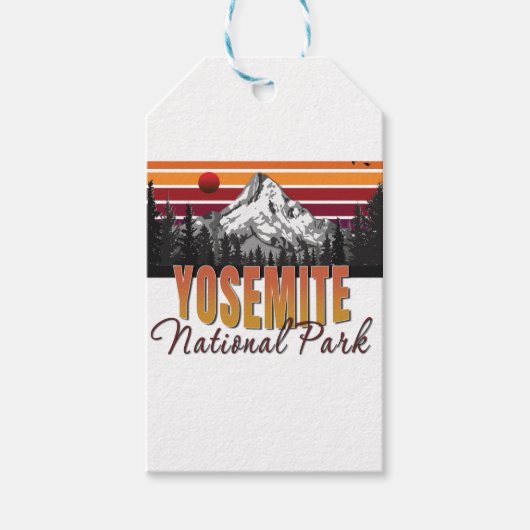 Nationaal park Yosemite Cadeaulabel (Voorkant)