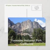 Nationaal park Yosemite, Californië Briefkaart (Voorkant / Achterkant)