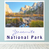 Nationaal park Yosemite Canvas Afdruk (Insitu (Houten vloer))