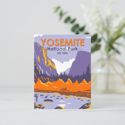 Nationaal park Yosemite El Capitan in het najaar Briefkaart (Staand voorkant)