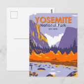 Nationaal park Yosemite El Capitan in het najaar Briefkaart (Voorkant / Achterkant)