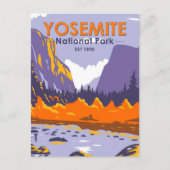 Nationaal park Yosemite El Capitan in het najaar Briefkaart (Voorkant)