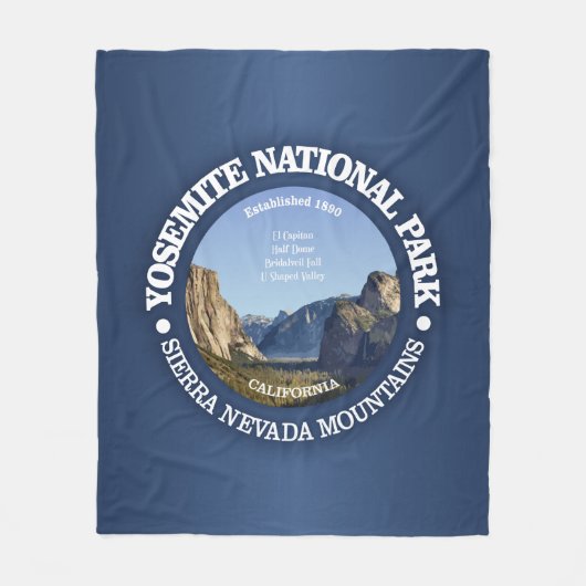 Nationaal park Yosemite Fleece Deken (Voorkant)