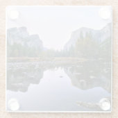Nationaal park Yosemite Glazen Onderzetter (Achterkant)