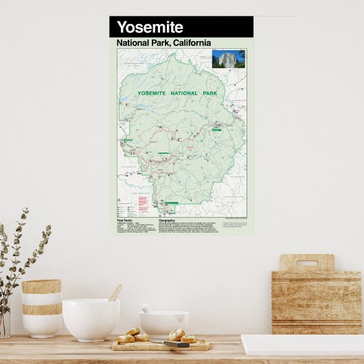 Nationaal park Yosemite Grote Poster (Keuken)