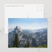 Nationaal park Yosemite Half Dome 2018 Briefkaart (Voorkant / Achterkant)