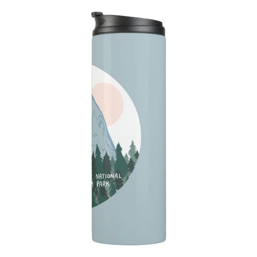 Nationaal park Yosemite Half Dome Blue Thermosbeker (Geroteerd rechts)