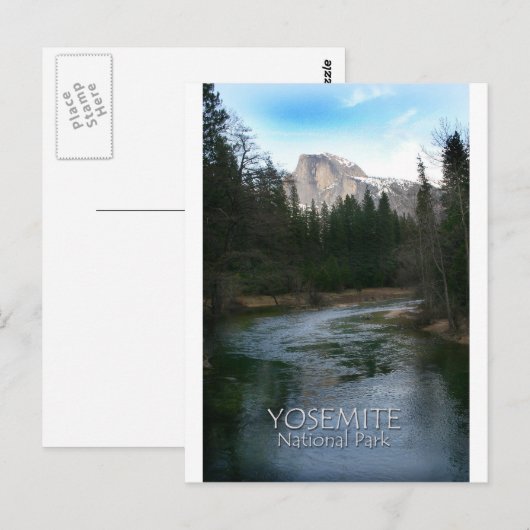 Nationaal park Yosemite Half Dome Briefkaart (Voorkant / Achterkant)