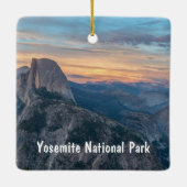 Nationaal park Yosemite Half Dome Keramisch Ornament (Achterkant)