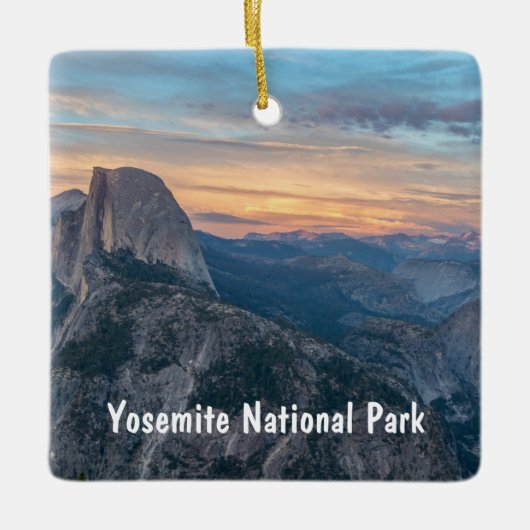 Nationaal park Yosemite Half Dome Keramisch Ornament (Voorkant)