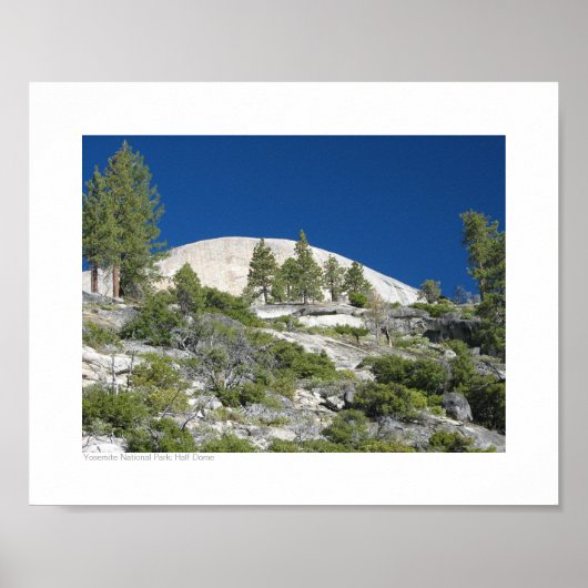 Nationaal park Yosemite - Half Dome Poster (Voorkant)