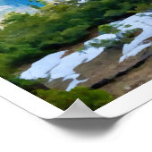 Nationaal park Yosemite Half Dome Poster (Hoek)