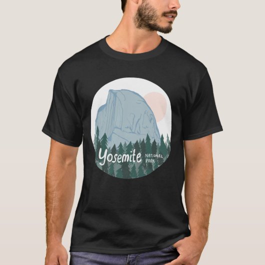 Nationaal park Yosemite Half Dome T-shirt (Voorkant)