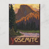 Nationaal park Yosemite - Halve koepel -  Briefkaart (Voorkant)
