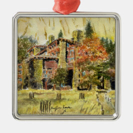 Nationaal park Yosemite:  Het Ahwahnee-hotel Metalen Ornament