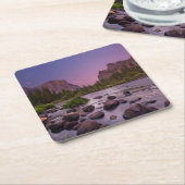 Nationaal park Yosemite in Dusk Kartonnen Onderzetters (Schuin)