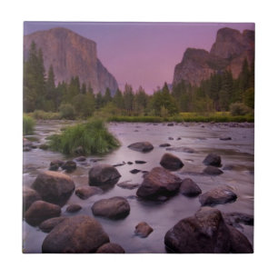 Nationaal park Yosemite in Dusk Tegeltje