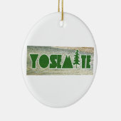 Nationaal park Yosemite Keramisch Ornament (Rechts)