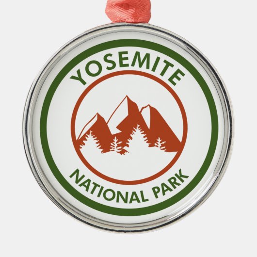 Nationaal park Yosemite Metalen Ornament (Voorkant)