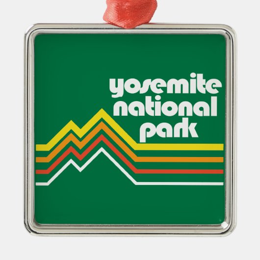 Nationaal park Yosemite Metalen Ornament (Voorkant)