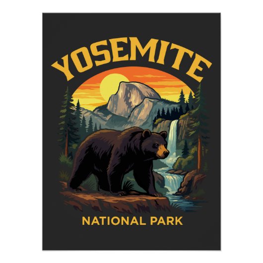 Nationaal park Yosemite Perfect Poster (Voorkant)