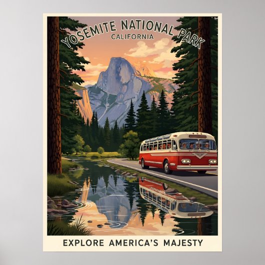 nationaal park Yosemite Poster (Voorkant)