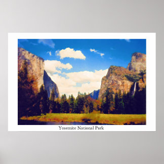 Nationaal park Yosemite Poster