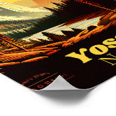  nationaal park Yosemite Poster (Hoek)