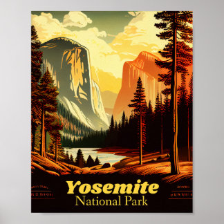  nationaal park Yosemite Poster