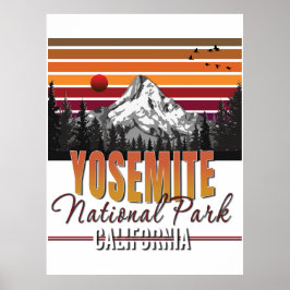 Nationaal park Yosemite Poster