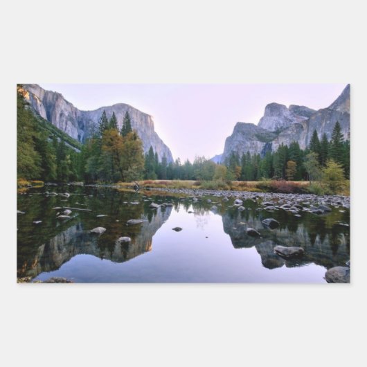 Nationaal park Yosemite Rechthoekige Sticker (Voorkant)