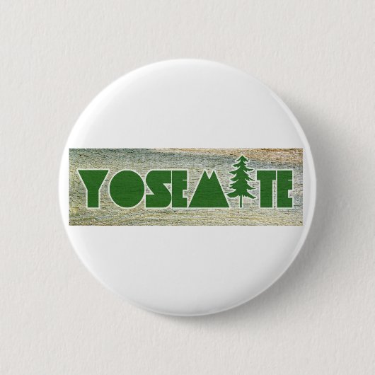 Nationaal park Yosemite Ronde Button 5,7 Cm (Voorkant)