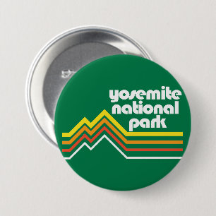 Nationaal park Yosemite Ronde Button 7,6 Cm