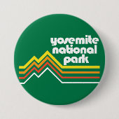 Nationaal park Yosemite Ronde Button 7,6 Cm (Voorkant)