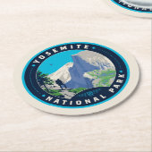Nationaal park Yosemite Ronde Kartonnen Onderzetter (Gebogen)