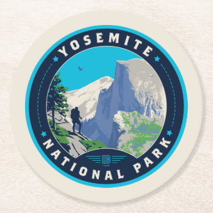 Nationaal park Yosemite Ronde Kartonnen Onderzetter