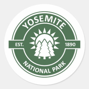 Nationaal park Yosemite Ronde Sticker