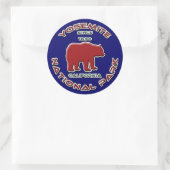 Nationaal park Yosemite Ronde Sticker (Tas)