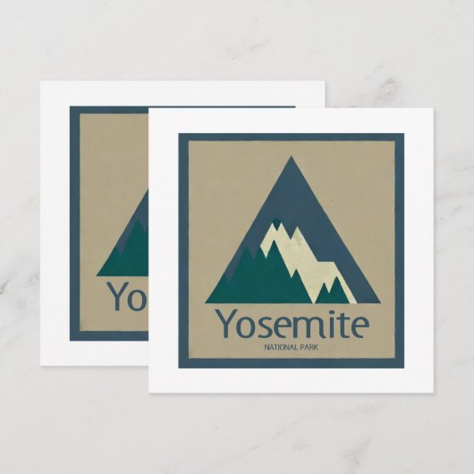 Nationaal park Yosemite Rustic (Voorkant / Achterkant)