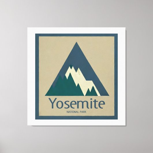 Nationaal park Yosemite Rustic Canvas Afdruk (Voorkant)