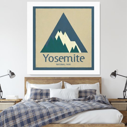 Nationaal park Yosemite Rustic Canvas Afdruk (Insitu (Slaapkamer))