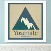 Nationaal park Yosemite Rustic Canvas Afdruk (Insitu (Houten vloer))