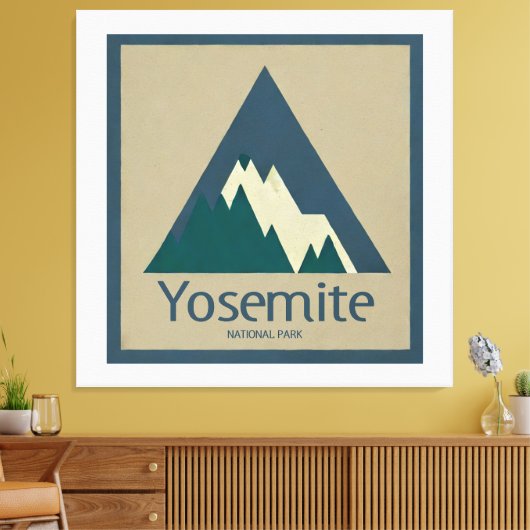 Nationaal park Yosemite Rustic Canvas Afdruk (Insitu (Woonkamer))