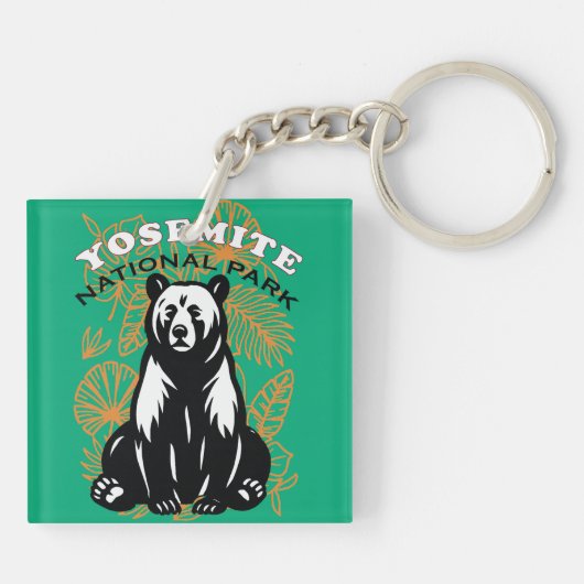 Nationaal park Yosemite Sleutelhanger (Achterkant)