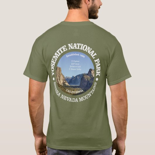 Nationaal park Yosemite T-shirt (Achterkant)