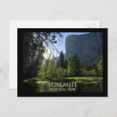 Nationaal park Yosemite Tourist Briefkaart (Voorkant / Achterkant)