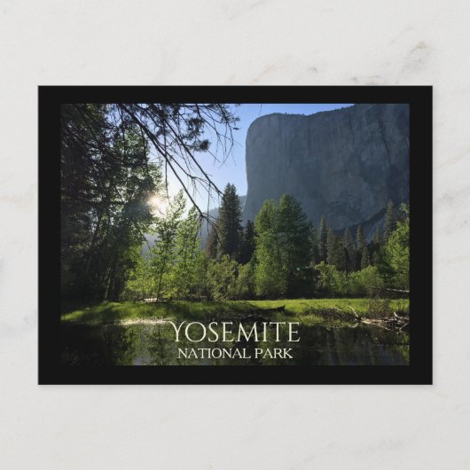Nationaal park Yosemite Tourist Briefkaart (Voorkant)