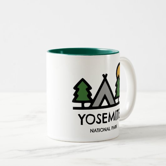 Nationaal park Yosemite Tweekleurige Koffiemok (Voorkant rechts)