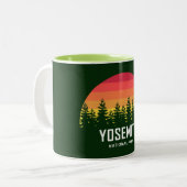 Nationaal park Yosemite Tweekleurige Koffiemok (Voorkant links)